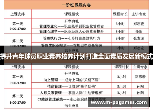 提升青年球员职业素养培养计划打造全面素质发展新模式